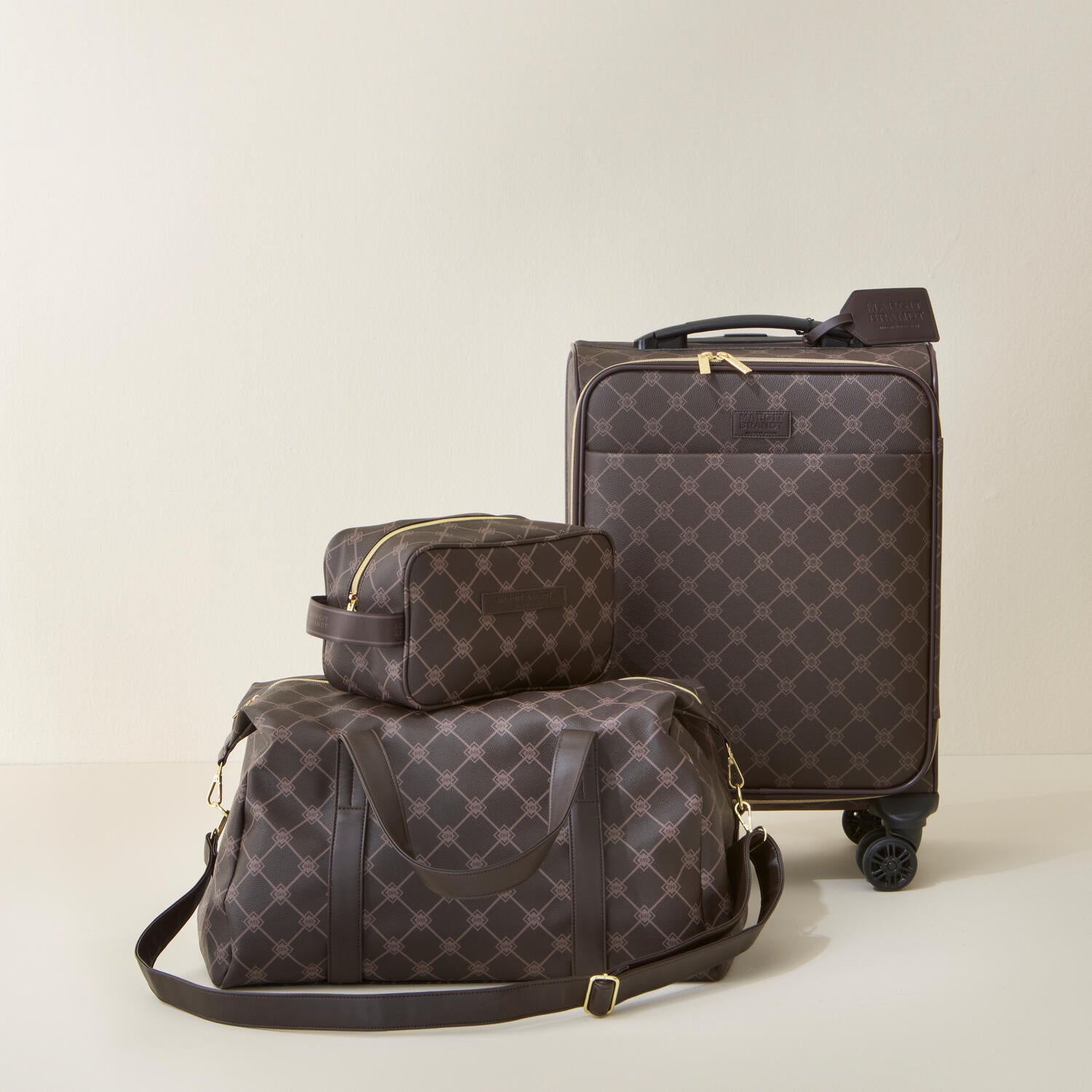 Kuffert m.hjul - brun